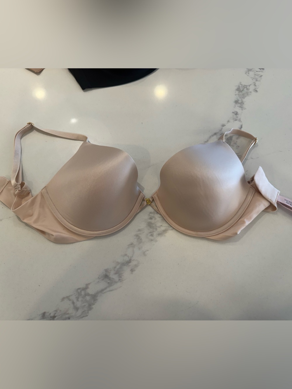 Victoria’s Secret Lightly Lined Demi Bra 32DD Nude Beige Smooth Underwire